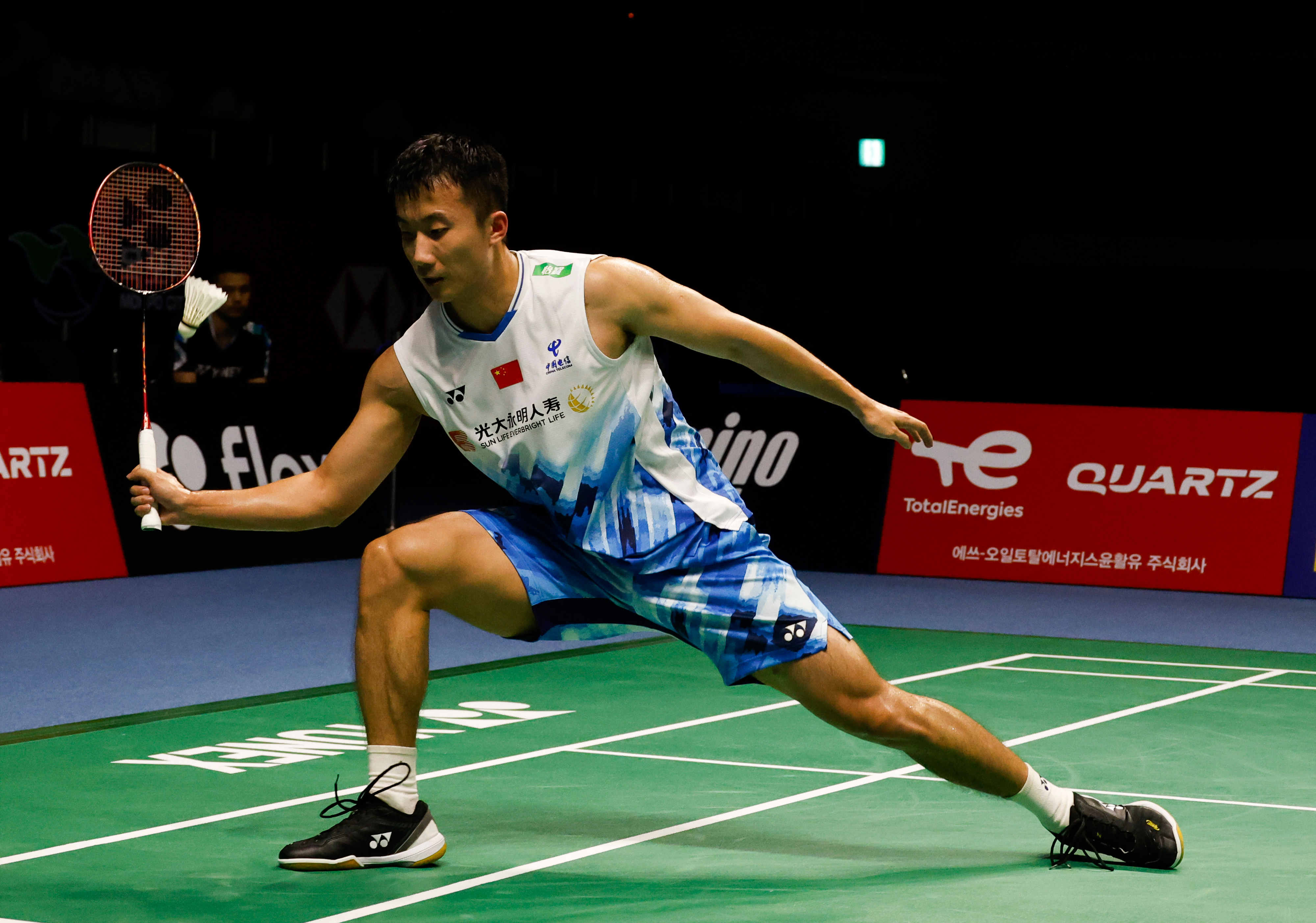 韩国选手在羽毛球比赛中表现出色