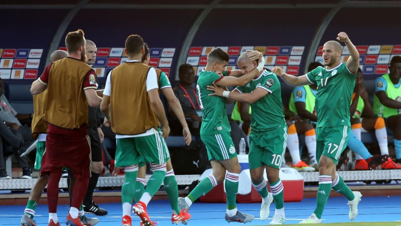 阿尔及利亚队击败对手晋级四强